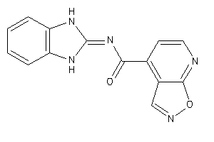 Image of N-(1,3-dihydrobenzimidazol-2-ylidene)isoxazolo[5,4-b]pyridine-4-carboxamide