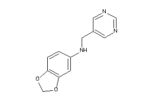 1,3-benzodioxol-5-yl(5-pyrimidylmethyl)amine