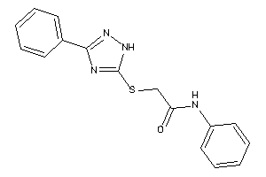 N-phenyl-2-[(3-phenyl-1H-1,2,4-triazol-5-yl)thio]acetamide