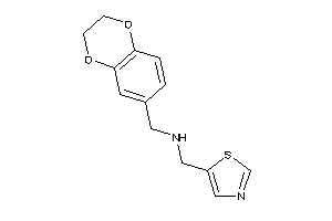 2,3-dihydro-1,4-benzodioxin-7-ylmethyl(thiazol-5-ylmethyl)amine