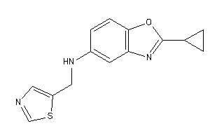 (2-cyclopropyl-1,3-benzoxazol-5-yl)-(thiazol-5-ylmethyl)amine