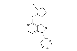 3-[(1-phenylpyrazolo[3,4-d]pyrimidin-4-yl)thio]tetrahydrofuran-2-one