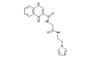 N-[2-(2-imidazol-1-ylethylamino)-2-keto-ethyl]-4-keto-1H-quinoline-3-carboxamide