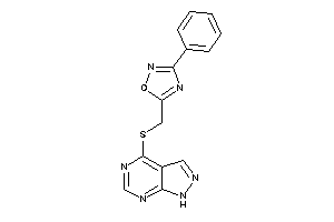 3-phenyl-5-[(1H-pyrazolo[3,4-d]pyrimidin-4-ylthio)methyl]-1,2,4-oxadiazole