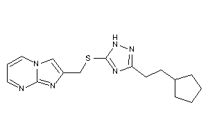 2-[[[3-(2-cyclopentylethyl)-1H-1,2,4-triazol-5-yl]thio]methyl]imidazo[1,2-a]pyrimidine