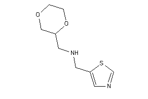 1,4-dioxan-2-ylmethyl(thiazol-5-ylmethyl)amine