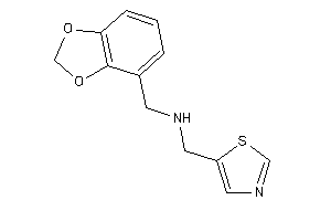 1,3-benzodioxol-4-ylmethyl(thiazol-5-ylmethyl)amine