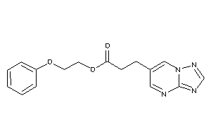 Image of 3-([1,2,4]triazolo[1,5-a]pyrimidin-6-yl)propionic Acid 2-phenoxyethyl Ester