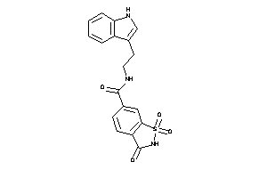 N-[2-(1H-indol-3-yl)ethyl]-1,1,3-triketo-1,2-benzothiazole-6-carboxamide