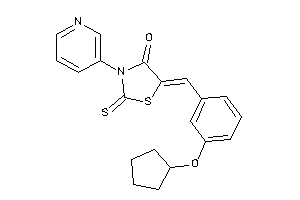 5-[3-(cyclopentoxy)benzylidene]-3-(3-pyridyl)-2-thioxo-thiazolidin-4-one