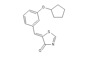 5-[3-(cyclopentoxy)benzylidene]-2-thiazolin-4-one