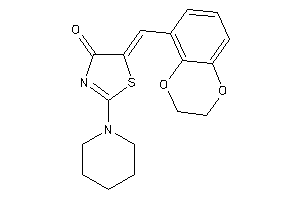 5-(2,3-dihydro-1,4-benzodioxin-5-ylmethylene)-2-piperidino-2-thiazolin-4-one