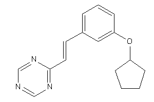 2-[2-[3-(cyclopentoxy)phenyl]vinyl]-s-triazine