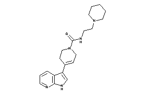 N-(2-piperidinoethyl)-4-(1H-pyrrolo[2,3-b]pyridin-3-yl)-3,6-dihydro-2H-pyridine-1-carboxamide