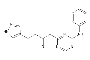 1-(4-anilino-s-triazin-2-yl)-4-(1H-pyrazol-4-yl)butan-2-one