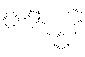 Phenyl-[4-[[(5-phenyl-4H-1,2,4-triazol-3-yl)thio]methyl]-s-triazin-2-yl]amine