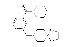 [3-(1,4-dioxa-8-azaspiro[4.5]decan-8-ylmethyl)phenyl]-piperidino-methanone