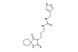 Image of 1-[3-(2,4-diketo-1,3-diazaspiro[4.4]nonan-3-yl)propyl]-3-(1H-pyrazol-4-ylmethyl)urea
