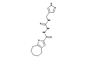 1-(1H-pyrazol-4-ylmethyl)-3-(5,6,7,8-tetrahydro-4H-cyclohepta[b]thiophene-2-carbonylamino)urea