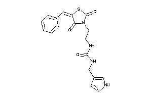 1-[2-(5-benzal-2,4-diketo-thiazolidin-3-yl)ethyl]-3-(1H-pyrazol-4-ylmethyl)urea