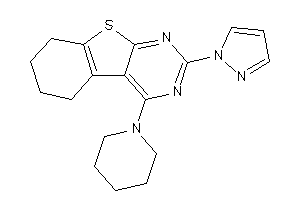 4-piperidino-2-pyrazol-1-yl-5,6,7,8-tetrahydrobenzothiopheno[2,3-d]pyrimidine