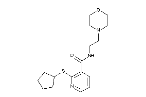 2-(cyclopentylthio)-N-(2-morpholinoethyl)nicotinamide