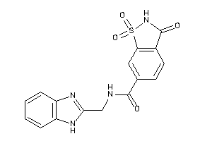 N-(1H-benzimidazol-2-ylmethyl)-1,1,3-triketo-1,2-benzothiazole-6-carboxamide