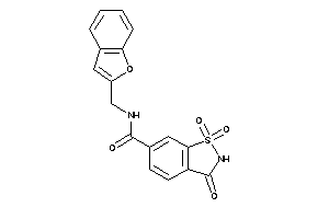 N-(benzofuran-2-ylmethyl)-1,1,3-triketo-1,2-benzothiazole-6-carboxamide