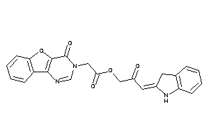 2-(4-ketobenzofuro[3,2-d]pyrimidin-3-yl)acetic Acid (3-indolin-2-ylidene-2-keto-propyl) Ester