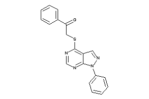 1-phenyl-2-[(1-phenylpyrazolo[3,4-d]pyrimidin-4-yl)thio]ethanone