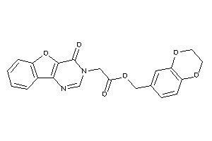 2-(4-ketobenzofuro[3,2-d]pyrimidin-3-yl)acetic Acid 2,3-dihydro-1,4-benzodioxin-6-ylmethyl Ester