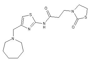 N-[4-(azepan-1-ylmethyl)thiazol-2-yl]-3-(2-ketothiazolidin-3-yl)propionamide