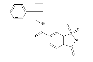 1,1,3-triketo-N-[(1-phenylcyclobutyl)methyl]-1,2-benzothiazole-6-carboxamide