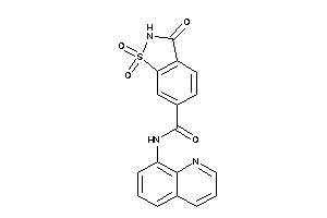 1,1,3-triketo-N-(8-quinolyl)-1,2-benzothiazole-6-carboxamide