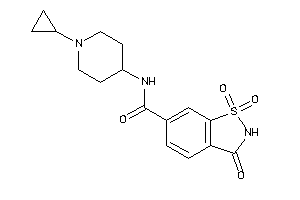 N-(1-cyclopropyl-4-piperidyl)-1,1,3-triketo-1,2-benzothiazole-6-carboxamide