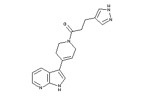 3-(1H-pyrazol-4-yl)-1-[4-(1H-pyrrolo[2,3-b]pyridin-3-yl)-3,6-dihydro-2H-pyridin-1-yl]propan-1-one