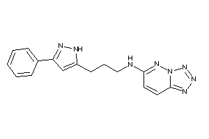 3-(3-phenyl-1H-pyrazol-5-yl)propyl-(tetrazolo[5,1-f]pyridazin-6-yl)amine