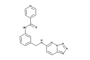 N-[3-[(tetrazolo[5,1-f]pyridazin-6-ylamino)methyl]phenyl]isonicotinamide