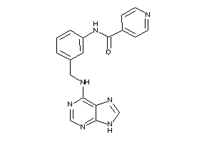 N-[3-[(9H-purin-6-ylamino)methyl]phenyl]isonicotinamide