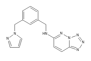 [3-(pyrazol-1-ylmethyl)benzyl]-(tetrazolo[5,1-f]pyridazin-6-yl)amine