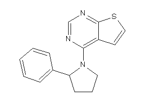 4-(2-phenylpyrrolidino)thieno[2,3-d]pyrimidine