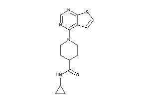 N-cyclopropyl-1-thieno[2,3-d]pyrimidin-4-yl-isonipecotamide