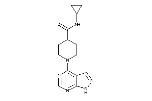 N-cyclopropyl-1-(1H-pyrazolo[3,4-d]pyrimidin-4-yl)isonipecotamide