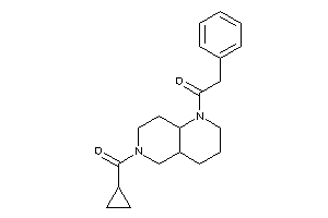 1-[6-(cyclopropanecarbonyl)-2,3,4,4a,5,7,8,8a-octahydro-1,6-naphthyridin-1-yl]-2-phenyl-ethanone