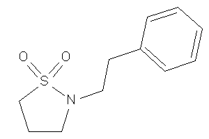 Image of 2-phenethyl-1,2-thiazolidine 1,1-dioxide