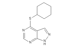 4-(cyclohexylthio)-1H-pyrazolo[3,4-d]pyrimidine