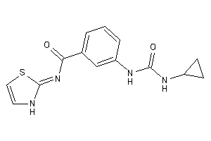 3-(cyclopropylcarbamoylamino)-N-(4-thiazolin-2-ylidene)benzamide