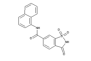 1,1,3-triketo-N-(1-naphthyl)-1,2-benzothiazole-6-carboxamide