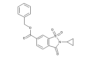 2-cyclopropyl-1,1,3-triketo-1,2-benzothiazole-6-carboxylic Acid Benzyl Ester