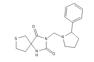 Image of 3-[(2-phenylpyrrolidino)methyl]-7-thia-1,3-diazaspiro[4.4]nonane-2,4-quinone